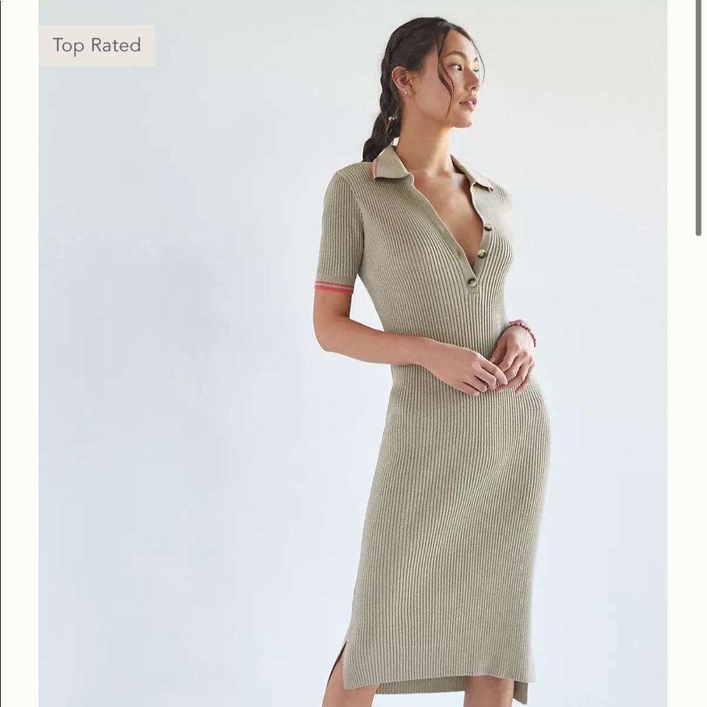 Anthropologie Saturday/Sunday Polo Knit Midi Dress